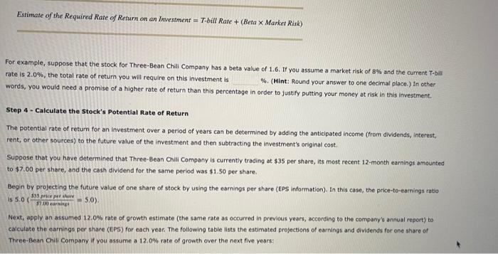 risk of the Investment A stock's beta value is a measure of