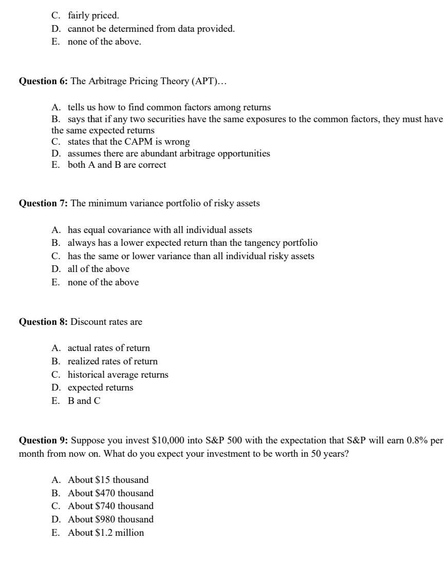 rate of return of 10.6%. It has a beta of 1.2 .