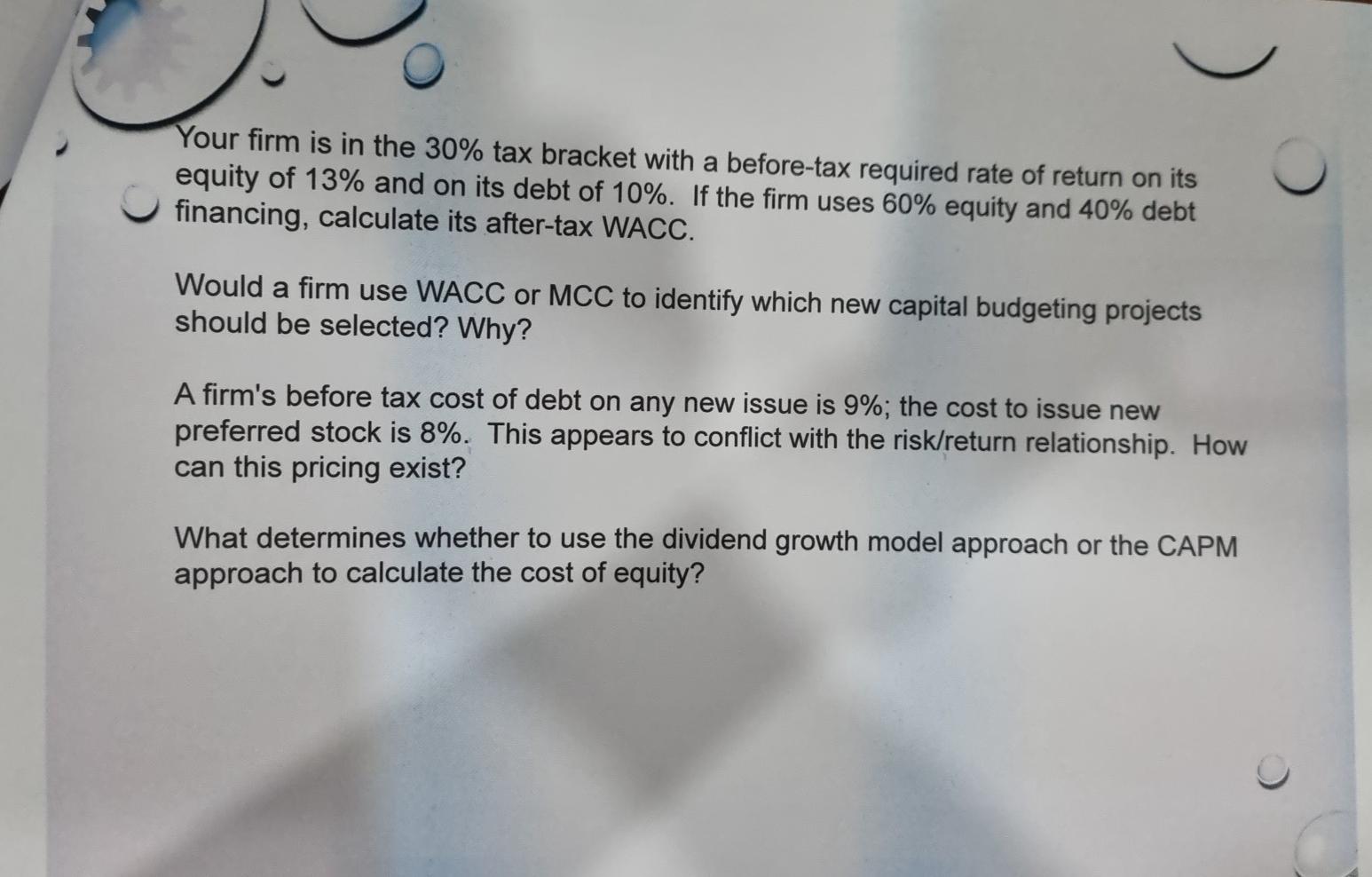 in you ECP Notes. If the cost of new common equity is