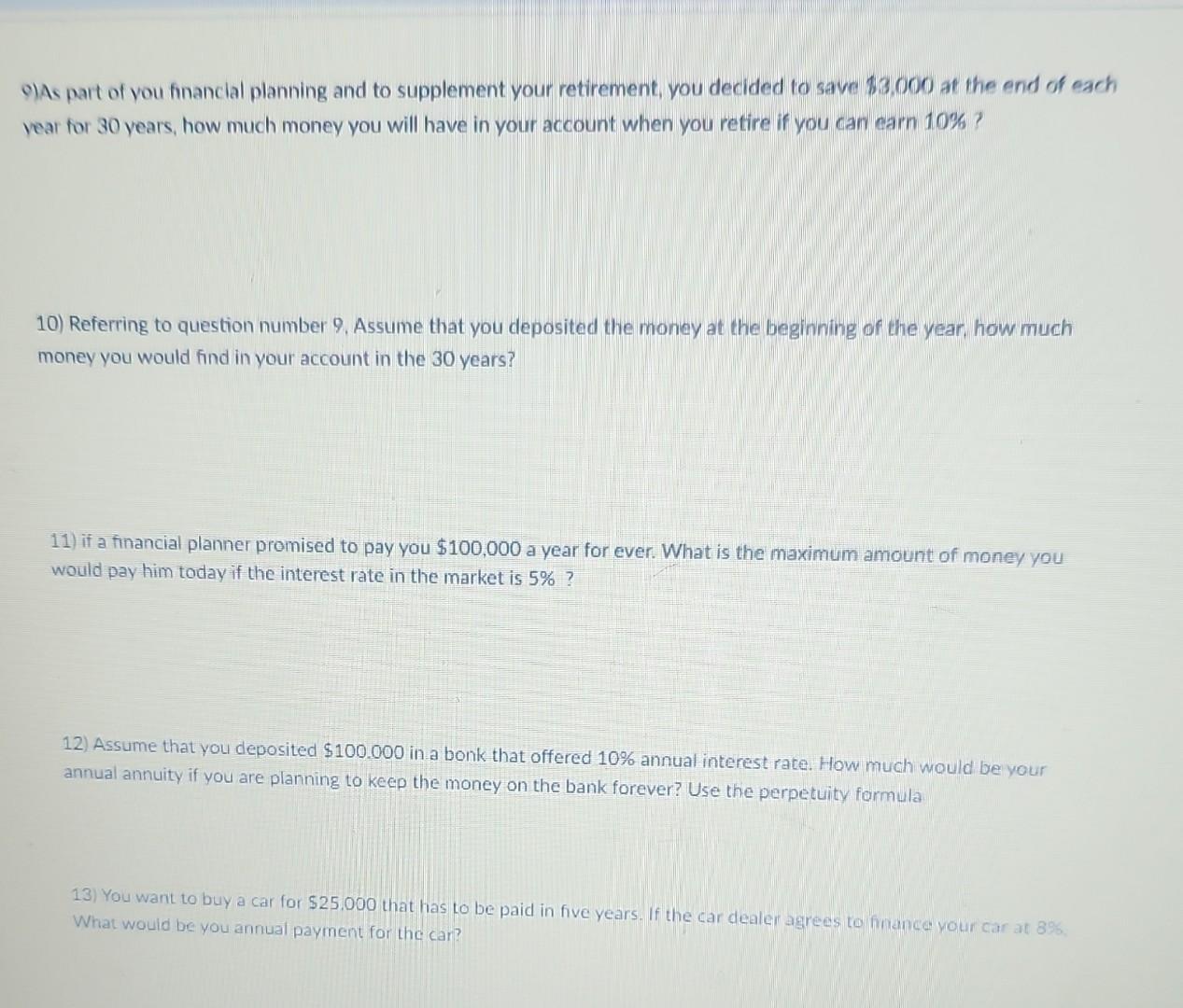 the numbers and give me the answers. The grade is for all