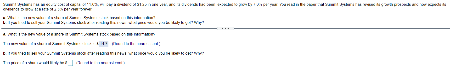 Please help me answer question 13 part b. Thank you Summit Systems