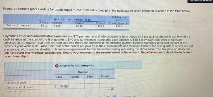 I keep asking this question Paymore Products places orders for goods equal