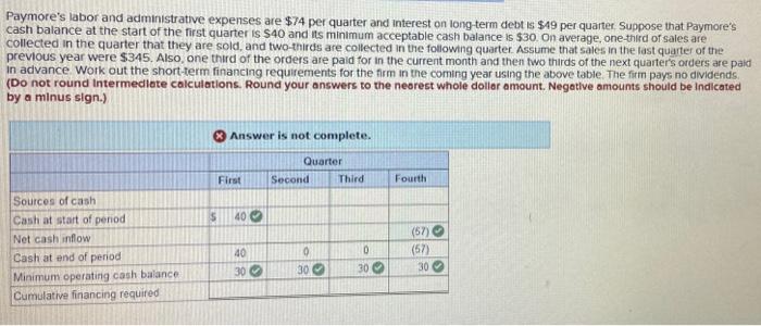 to 75% of its sales forecast in the next quarter which has