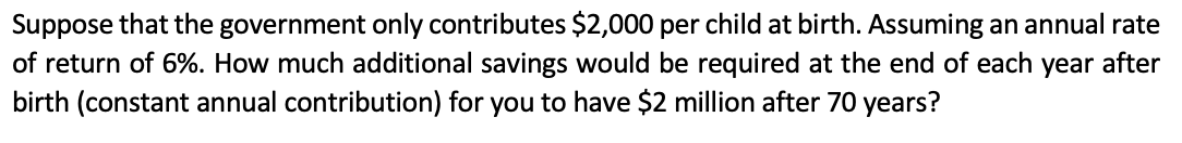 Please provide work and steps (Excel formulas, etc.) Suppose that the