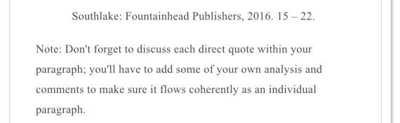 Reading Response, read Introducing and Citing Sources Within a Paragraph and all