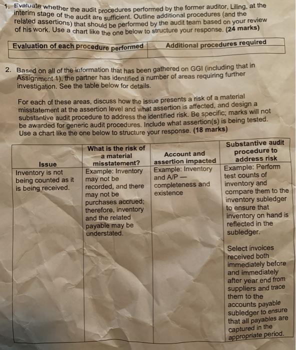 document for instructions on formatting and submitting the required work. Assignment 2
