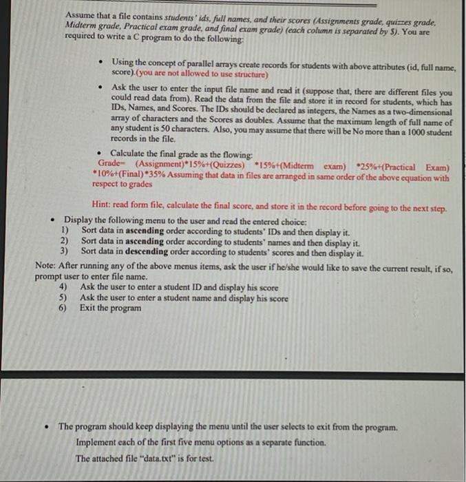 please solve it without using structure , and post the whole code,output