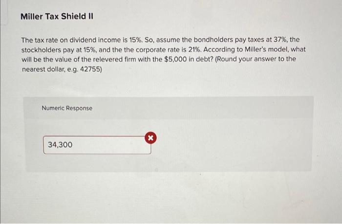 problems. These questions deal with Miller's (1977) model of the value of
