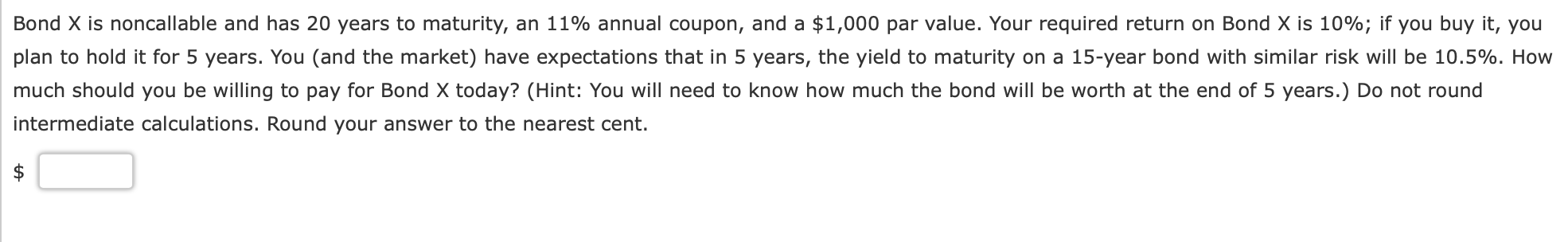 an 11% annual coupon rate and a 30-year maturity. At the time