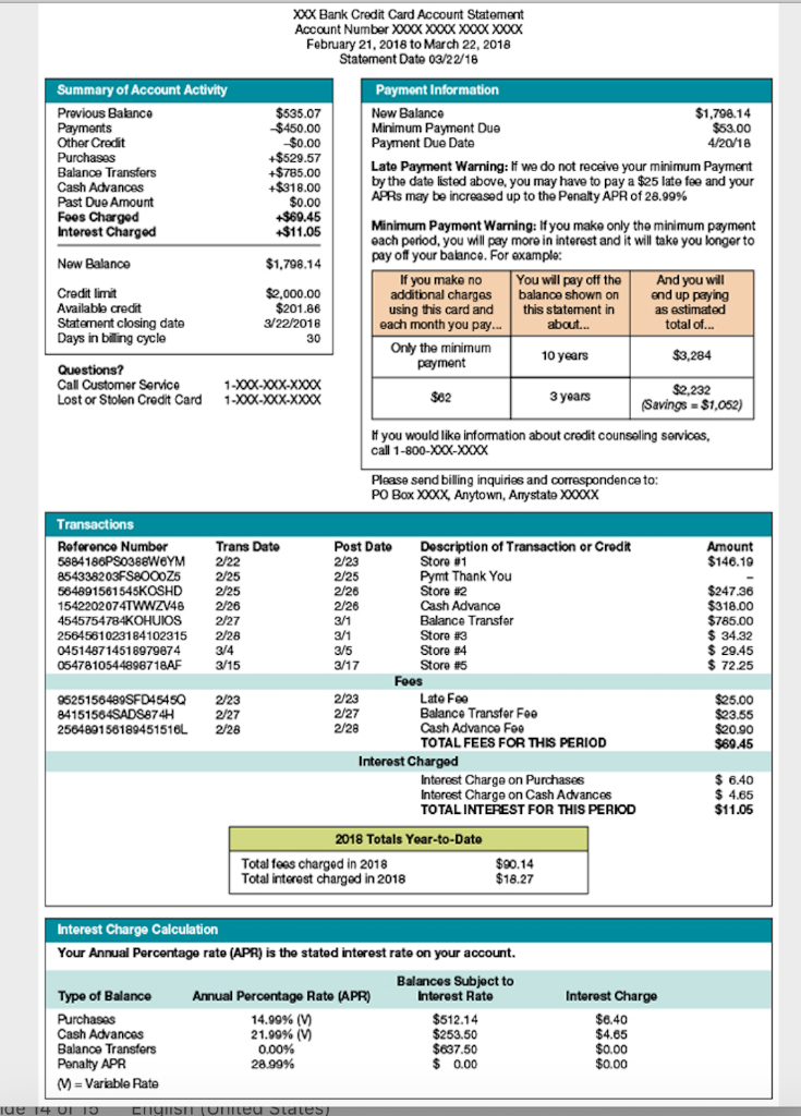 Use the bank statement attached to this assignment to answer the questions