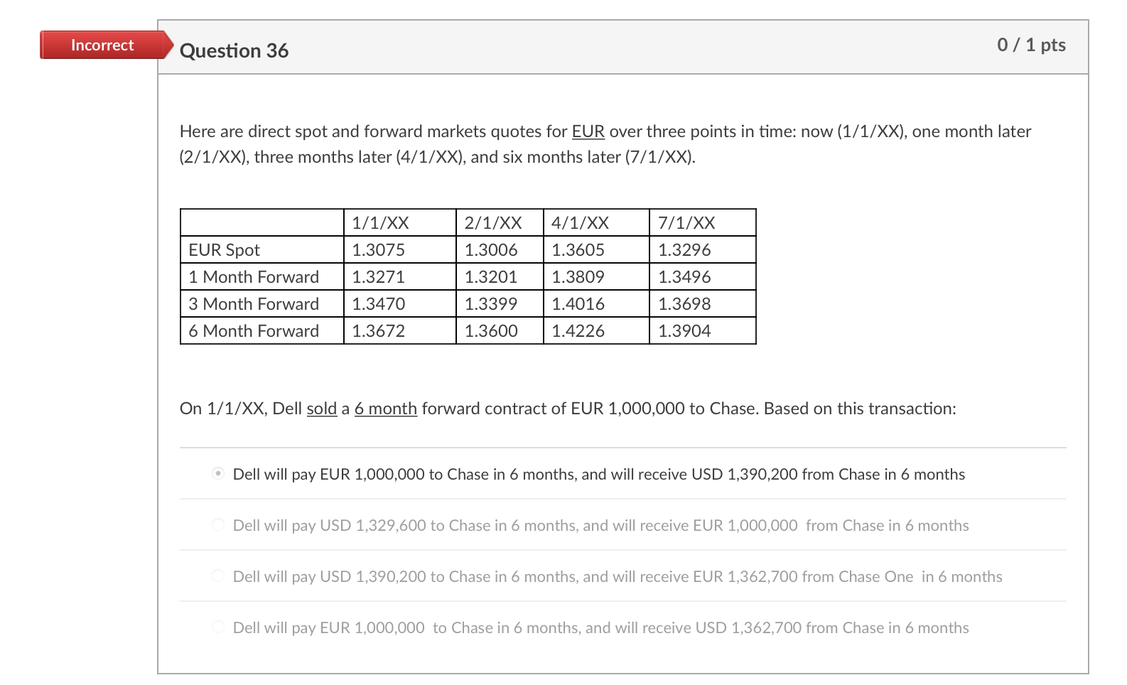 12 0/1 Suppose USD/EUR = 1.1245 and USD/GBP = 1.4368. A US