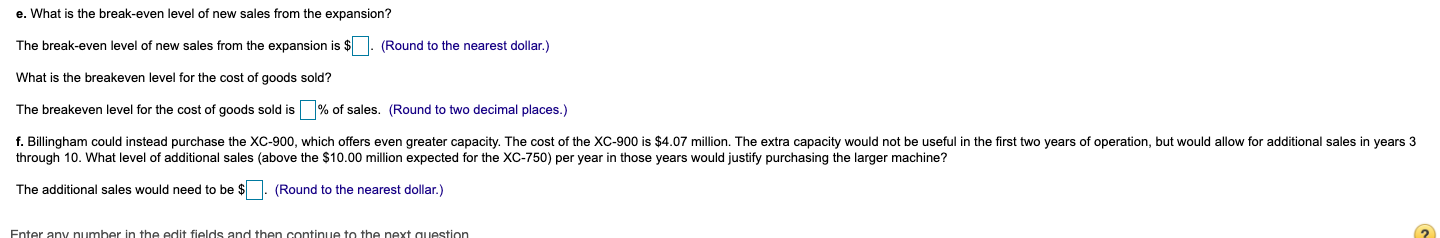 the decision to buy the XC-750, resulting in the following estimates: Marketing: