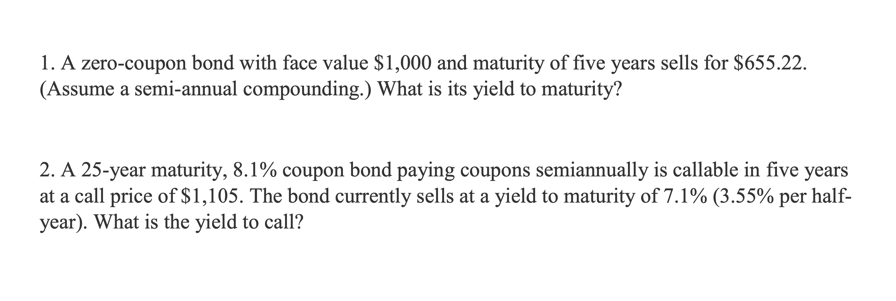 Please solve it with Excel. No hand written, but Excel !!! 1.