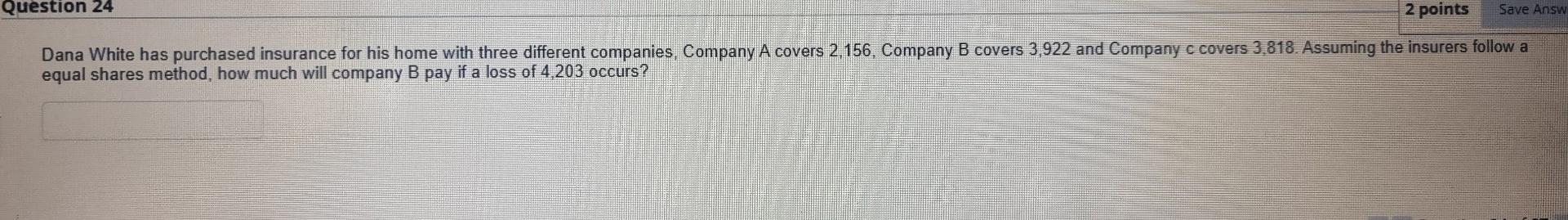 0.55, based on this information what is the company's loss ratio? 20