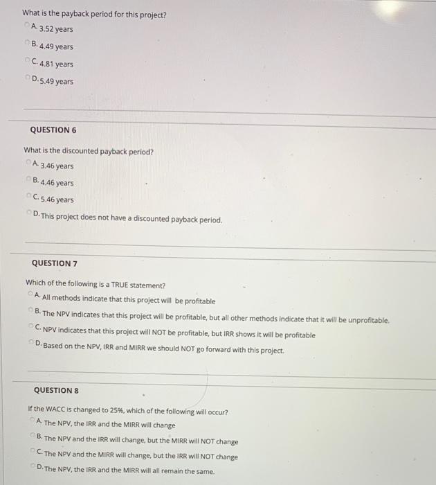 unit 7. Part 1: Use the following information to answer questions 1