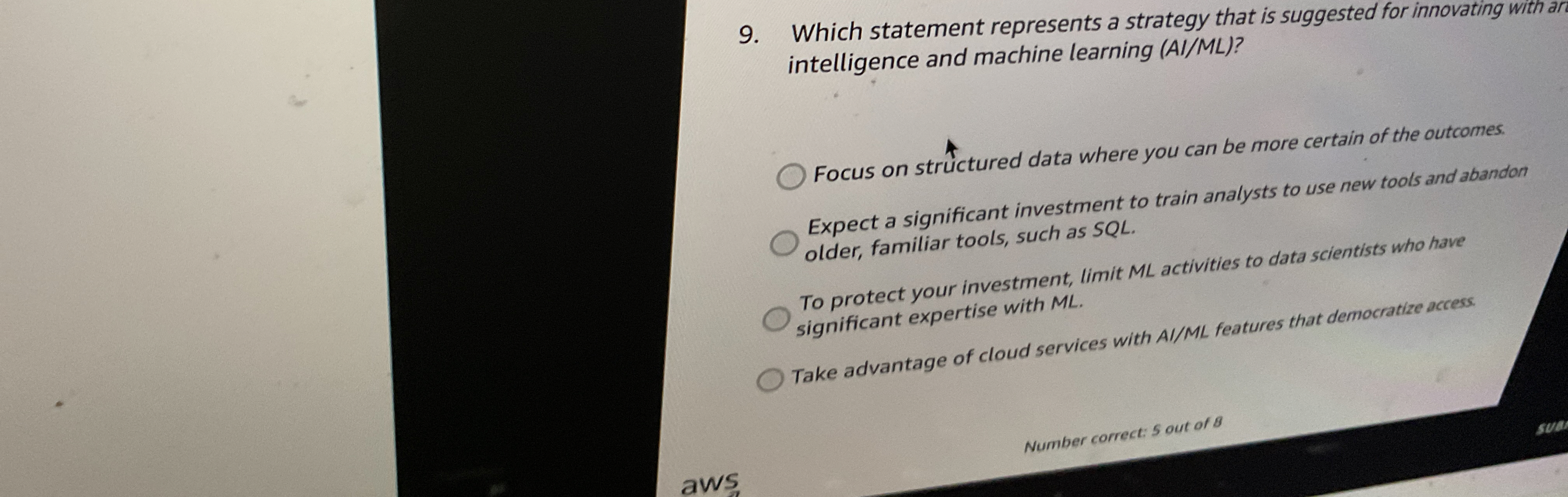  Which statement represents a strategy that is suggested for innovating with