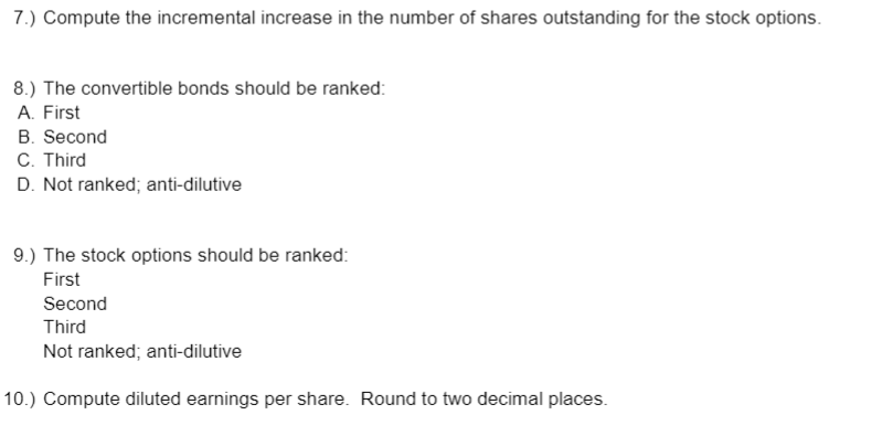 Corporation $ Net income after tax and before conversion or exercise Weighted