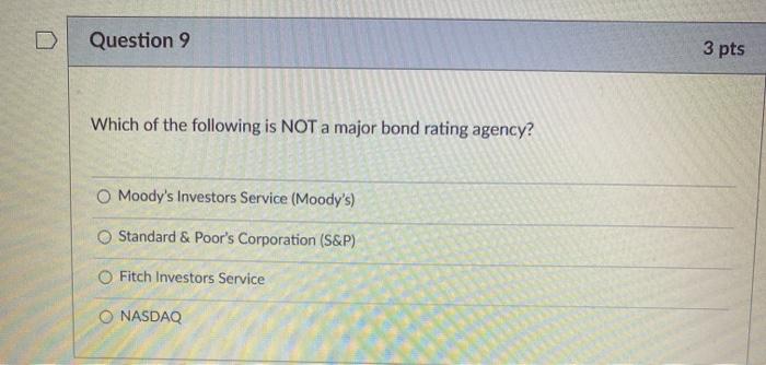 pts A formal agreement between the issuer and the bondholders is: O