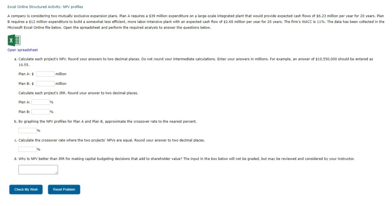 Please answer!! Thanks in advance!! Microsoft Excel Online file below. Open the