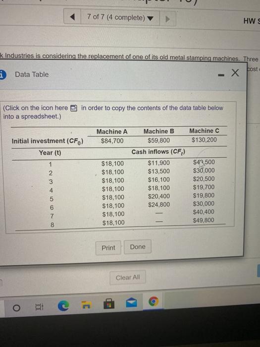 one of its old met stamping machines Three Weative replacement made ore