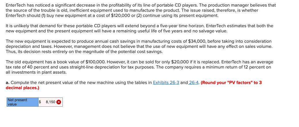  No hand writtens please. EnterTech has noticed a significant decrease in