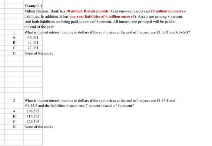  how to solve these questions in steps ? Example 1 Millon