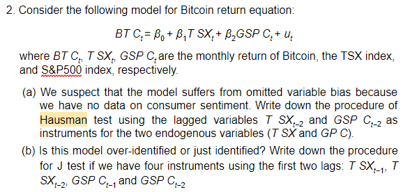 The question is based on the Durbin Watson test 2. Consider the