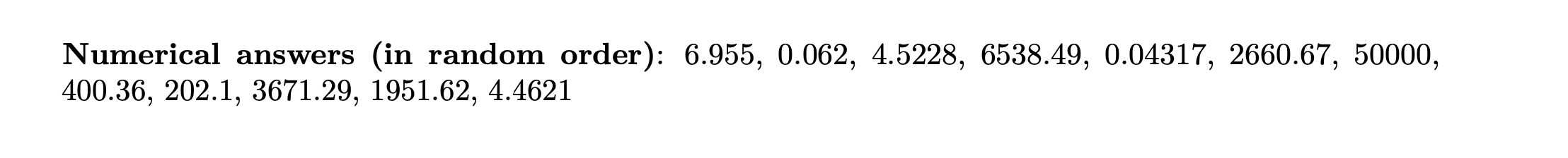 calculator. The answer you get must be in the answer key posted