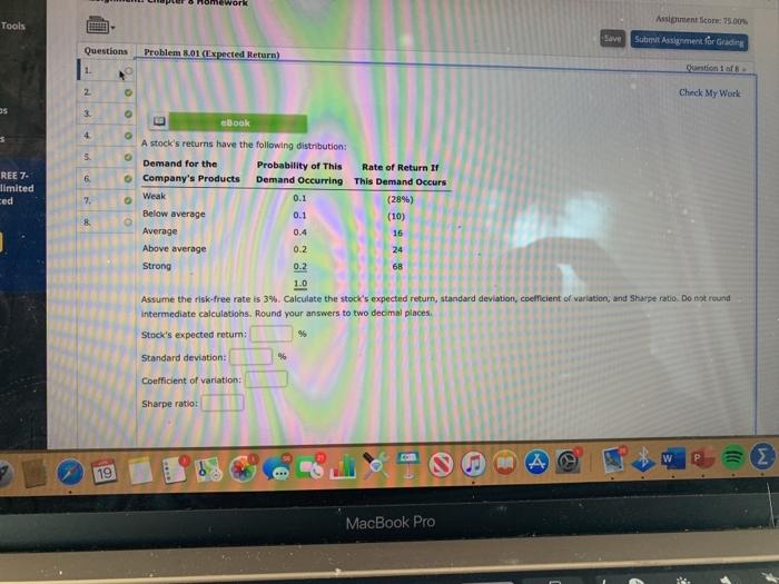  ework Tools TET Assignment com 75.00 Submit Assignment for Grading Save