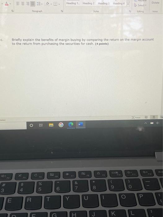 2021 -oblem #1: Margin Buying (30 points) An investor bought 25,000 shares