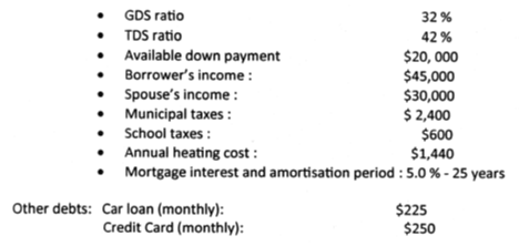 Question 5: (25 points) SHOW YOUR CALCULATION Calculate the maximum, purchase price