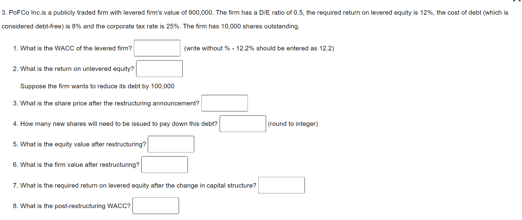 please tell how to do part 3, 4 and 5 3. PofCo
