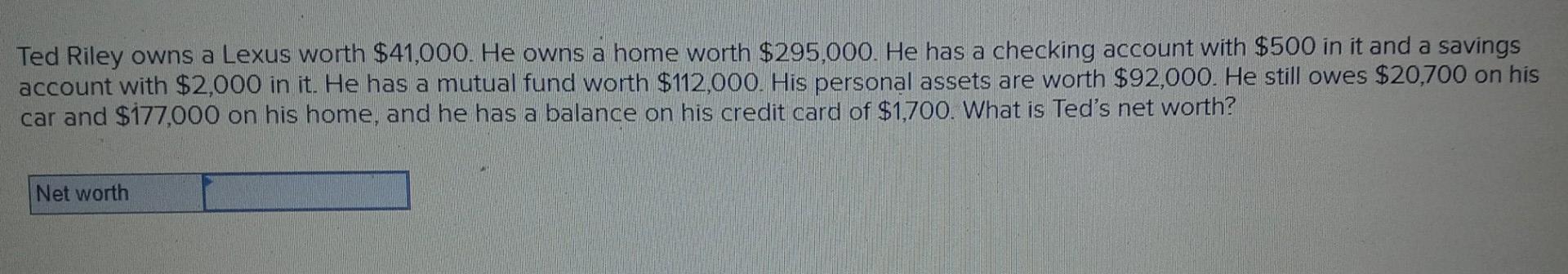 stocks and mutual funds, and personal property such as furniture, appliances, an