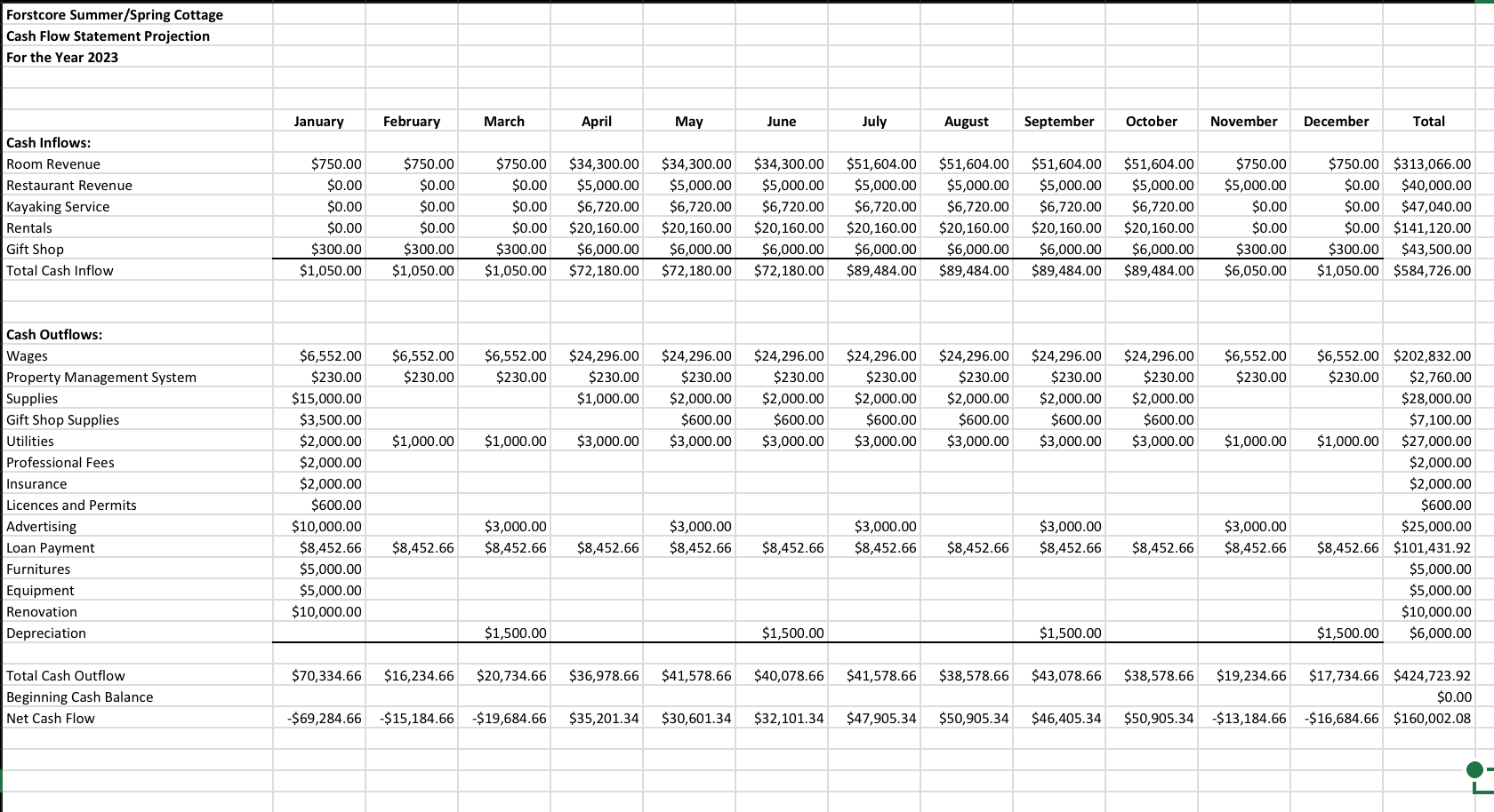 Hi. Could I please get balance sheets made for a business plan