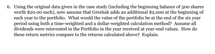 a local investment management firm. One of your functions is to prepare