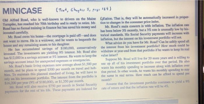  Please I need these for asap MINICASE (Text Chapter 5 cage