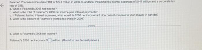 please solve parts a, b, c, d for a like Pelamed Pharmaceuticals