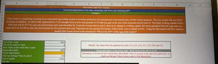 Estimating depreciation of calling cash flows and estimating NPV. Problem 1 Delta