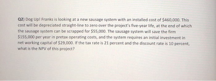 improve its production efficiency. Buying a new machine press for $385,000 is