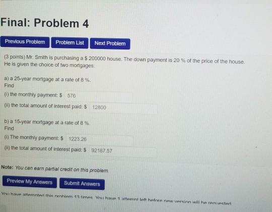 last time I requested this problems solution, the returned answer was incorrect.