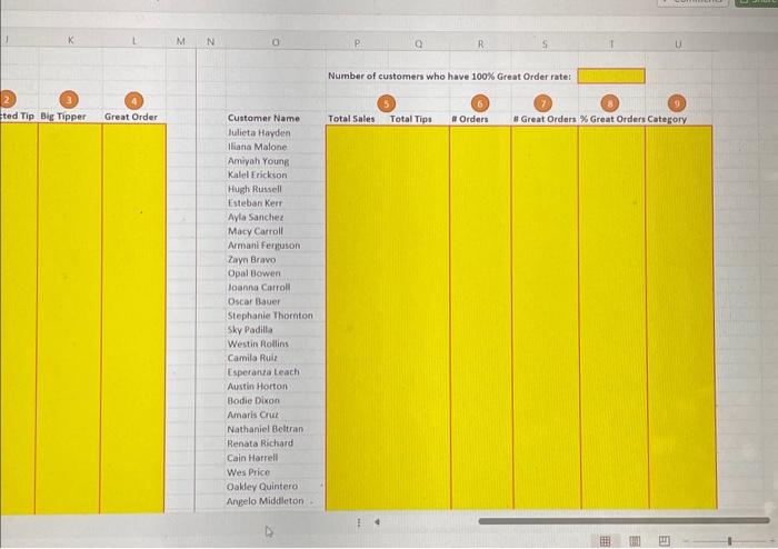 of summing) 8. Use the AVERAGEIF function to create a formula in