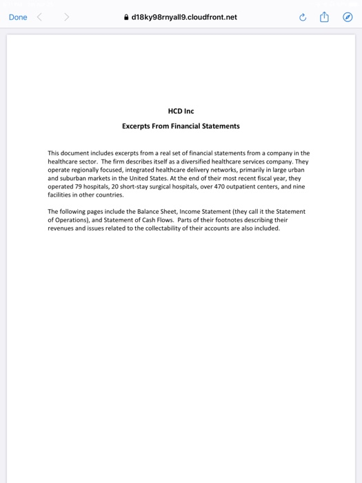 According to the Cash Flow Statement, what was the change in HCD's