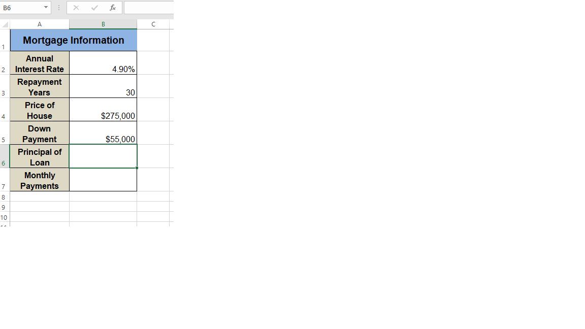function in cell B9 and paste it into cells C9 and G9.
