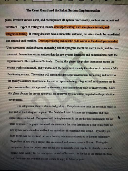 the reading to identify specific controls about SDLC that will prevent their