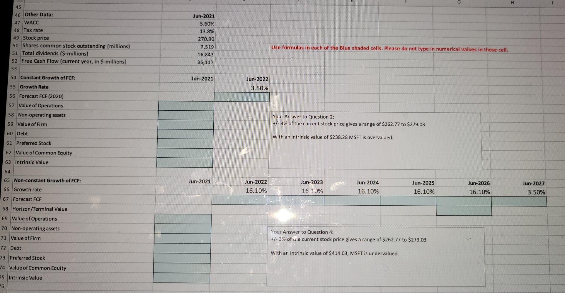 102 1831 271 1. Using the data provided, complete the template on