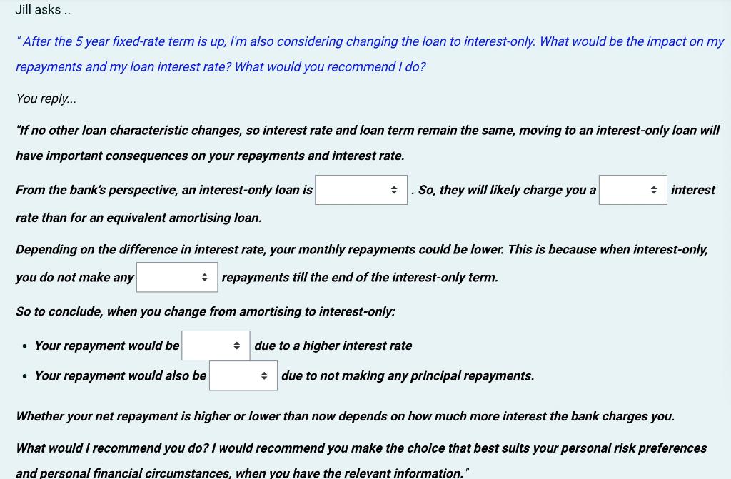 "After the 5 year fixed-rate term is up, I'm also considering
