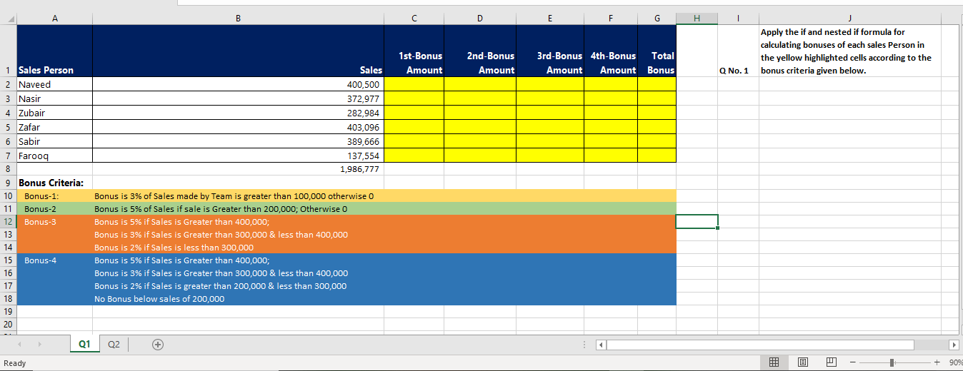  A B D E F G H 1 J Apply the