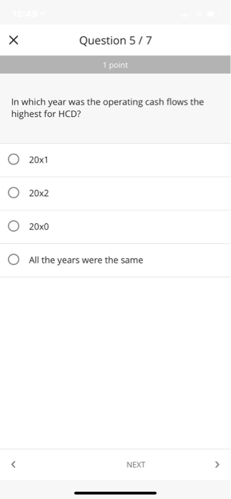  Please answer the question based on the case study. Question 5/7