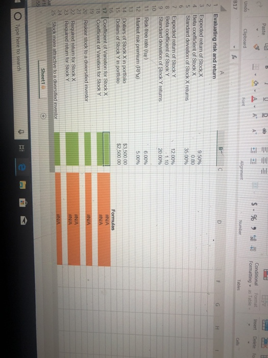 Stocks A, B, and C. The returns on the three stocks are