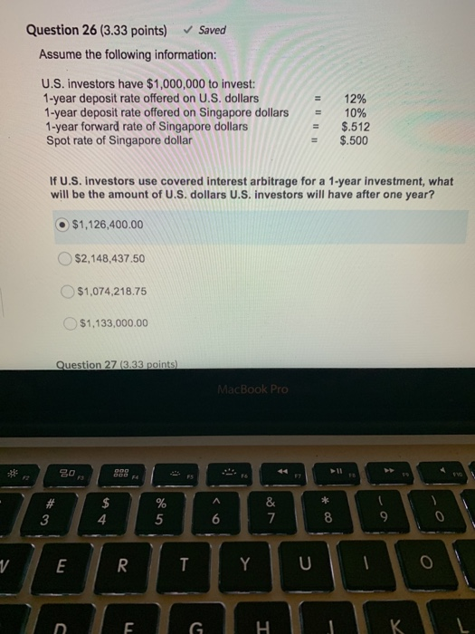 questions, does Interest Rate Parity hold under the current market condition? What
